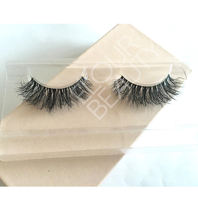 3D naked bands mink eyelashes with customized magnetic box EA107